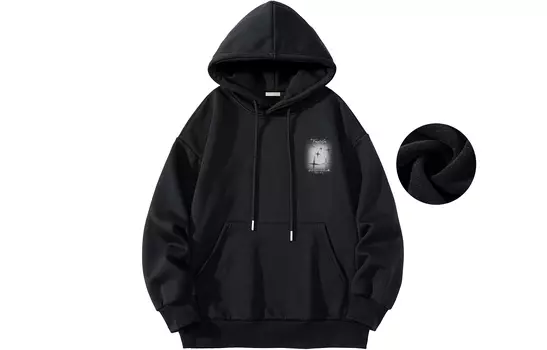 FREO3N Толстовка унисекс, Черный [на флисовой подкладке]