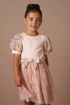 Фрея футболка с пайетками на рукавах Angel & Rocket, розовый