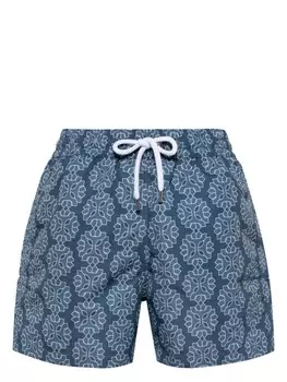 Frescobol Carioca плавки-шорты Medalhao Sport с узором, синий