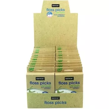 Fresh Flossers 2-в-1 Picks Bamboo - Экологичный уход за зубами Sence