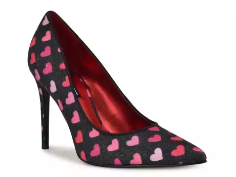 Fresh Туфли Nine West, Black/Multicolor Hearts