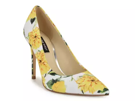 Fresh Туфли Nine West, Yellow/Multicolor Floral Print