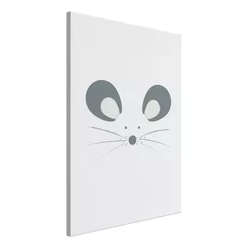 Фреска Artgeist Curious Mouse, серый
