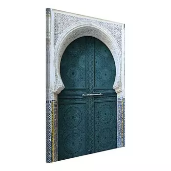 Фреска Artgeist Ethnic Door, зеленый