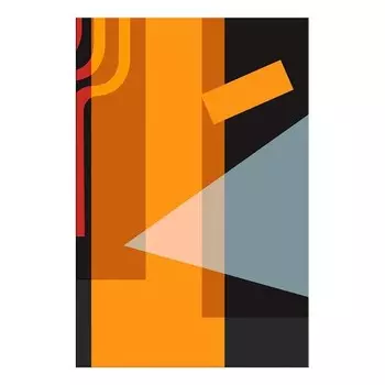 Фреска Artgeist Neons цвет orange/schwarz
