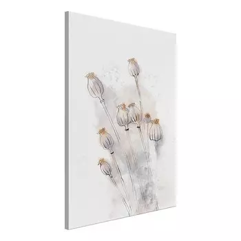 Фреска Artgeist Peaceful Poppies, серый