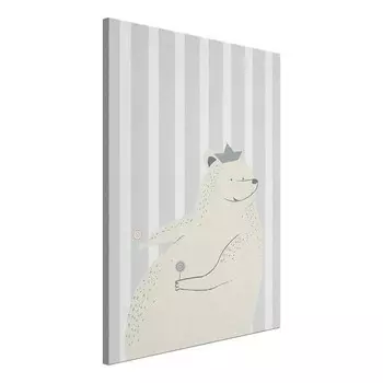 Фреска Artgeist Teddy Bear Gourmand, серый