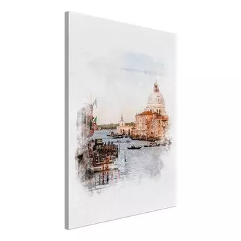 Фреска Artgeist Watercolour Venice, разноцветный