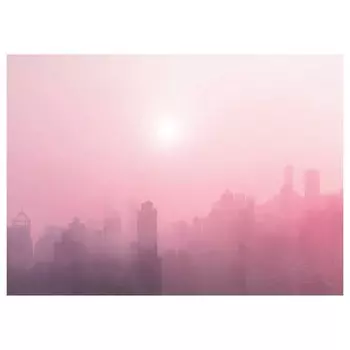 Фреска Komar City Dusk цвет pink/rosa/schwarz