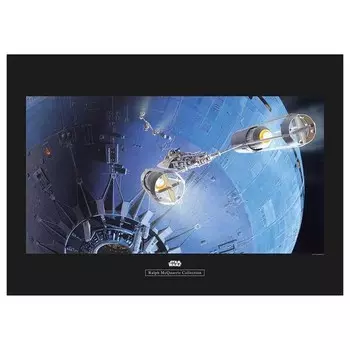 Фреска Komar Star Wars Death Star Attack, синий