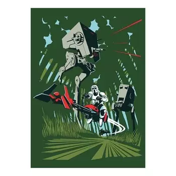 Фреска Komar Star Wars Vector Endor, разноцветный