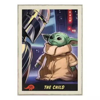 Фреска Komar The Child Trading Card, разноцветный