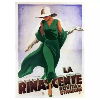 Фреска LegendArte Rinascente. Novit di Stagione, многоцветный