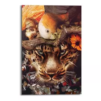 Фреска Reinders Cheetah, коричневый