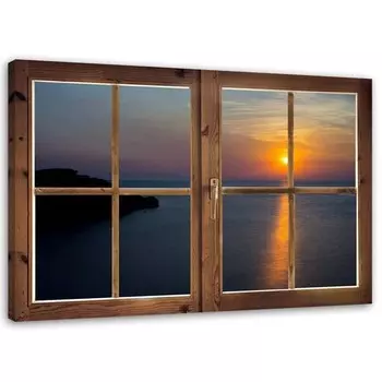 Фрески Feeby Fensterblick Sonnenuntergang, синий