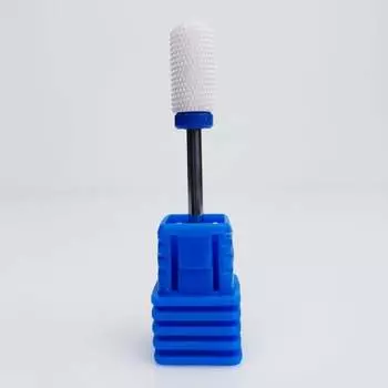Фреза для керамики закругленного цилиндра M 3/32 Smooth Top C для снятия гибридного лака, геля и акрила., AlleBeauty
