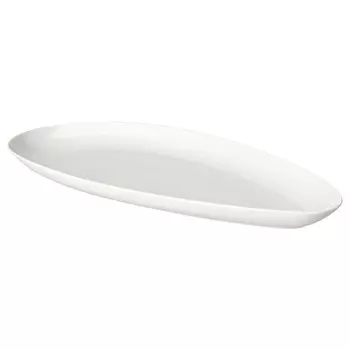 FRJDEFULL Сервировочное блюдо, белое, 40x19 см IKEA
