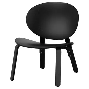 ФРОЗЕТ Кресло, дубовый шпон, крашеный в черный цвет FRSET IKEA