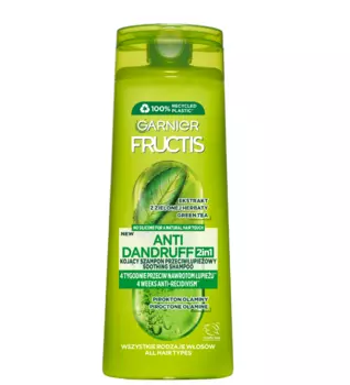 Fructis 2w1 шампунь, 400 ml