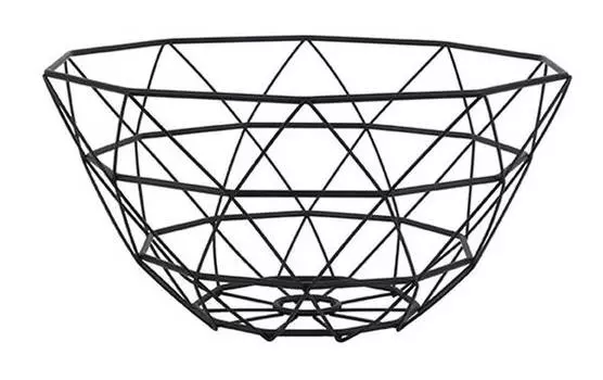 Фруктовая ваза diamond cut Present Time, черный