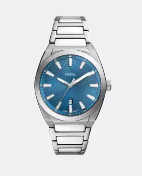 FS6054 стальные мужские часы Fossil, серебряный