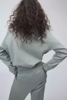 Фуфайка H&M, зеленый