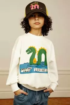 Фуфайка Mini Rodini, белый