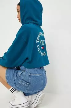 Фуфайка Tommy Jeans, бирюзовый
