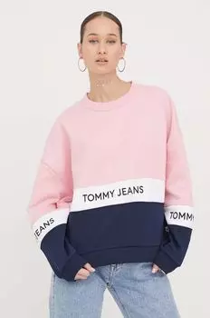Фуфайка Tommy Jeans, розовый