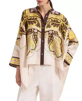 Фуляровая рубашка La DoubleJ, мультиколор