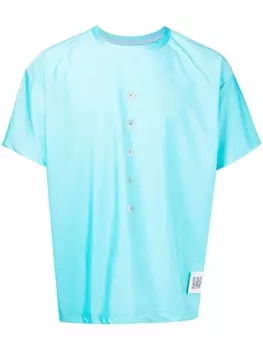 Fumito Ganryu футболка с люверсами, синий