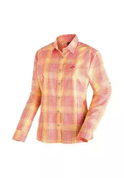 Функциональная блузка Maier Sports "Нанни", женская блузка, клетчатая блузка с длинными рукавами для активного отдыха и отдыха, красный