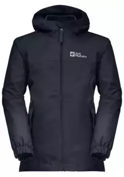 Функциональная куртка 3-в-1 Jack Wolfskin "ICELAND 3IN1 JACKET G" (2 шт.), с капюшоном, синий