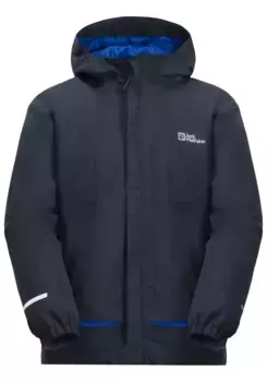 Функциональная куртка 3-в-1 Jack Wolfskin "ACTAMIC 3IN1 JACKET K", с капюшоном, синий