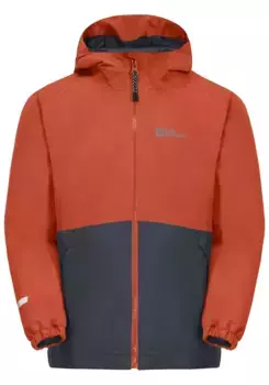 Функциональная куртка 3-в-1 Jack Wolfskin "ICELAND 3IN1 JACKET K", с капюшоном, цвет Carnelian