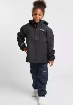 Функциональная куртка 3-в-1 Jack Wolfskin "ICELAND 3IN1 JACKET K", с капюшоном, цвет Phantom