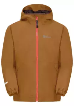 Функциональная куртка 3-в-1 Jack Wolfskin "ICELAND 3IN1 JACKET K", с капюшоном, цвет Autumn-Leaves
