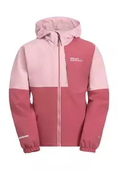 Функциональная куртка Actamic 2L, дышащая, водонепроницаемая, детская Jack Wolfskin, цвет Soft Pink