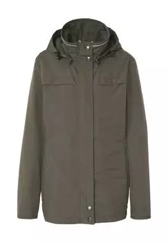 Функциональная куртка Авенида, съемный капюшон, дышащая, женская WELLENSTEYN, зеленый