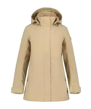 Функциональная куртка Icepeak "D FUNKTIONSJACKE ALNA", с капюшоном и высоким воротником-стойкой, бежевый