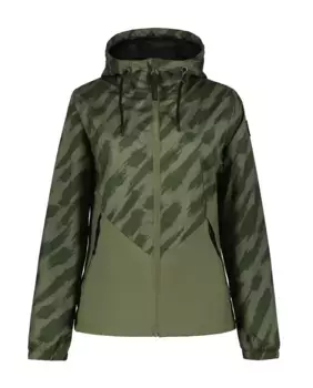 Функциональная куртка Icepeak "D JACKE ACHIN", с капюшоном, основные швы изделия проварены, водонепроницаемые, зеленый