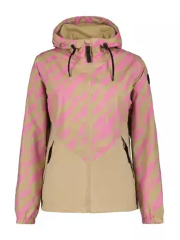 Функциональная куртка Icepeak "D JACKE ACHIN", с капюшоном, основные швы изделия проварены, водонепроницаемые, фиолетовый