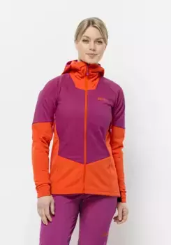 Функциональная куртка Jack Wolfskin "ALPSPITZE INS HYBRID W", с капюшоном, цвет New-Magenta