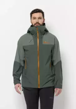 Функциональная куртка Jack Wolfskin "ALPSPITZE TOUR 3L JKT M", с капюшоном, цвет Black-Olive