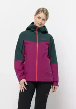Функциональная куртка Jack Wolfskin "ALPSPITZE TOUR 3L JKT W", с капюшоном, цвет New-Magenta