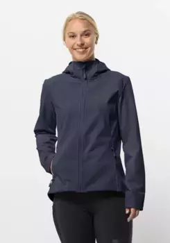 Функциональная куртка Jack Wolfskin "BORNBERG HOODY W", с капюшоном, синий