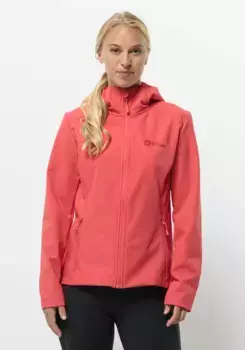 Функциональная куртка Jack Wolfskin "BORNBERG HOODY W", с капюшоном, красный