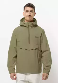 Функциональная куртка Jack Wolfskin "DESERT WIND OVERHEAD M", с капюшоном, цвет Bay-Leaf
