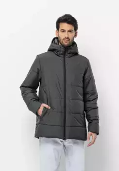 Функциональная куртка Jack Wolfskin "DEUTZER LONG JKT M", с капюшоном, зеленый