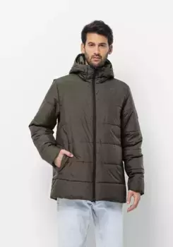 Функциональная куртка Jack Wolfskin "DEUTZER LONG JKT M", с капюшоном, цвет Cold-Coffee
